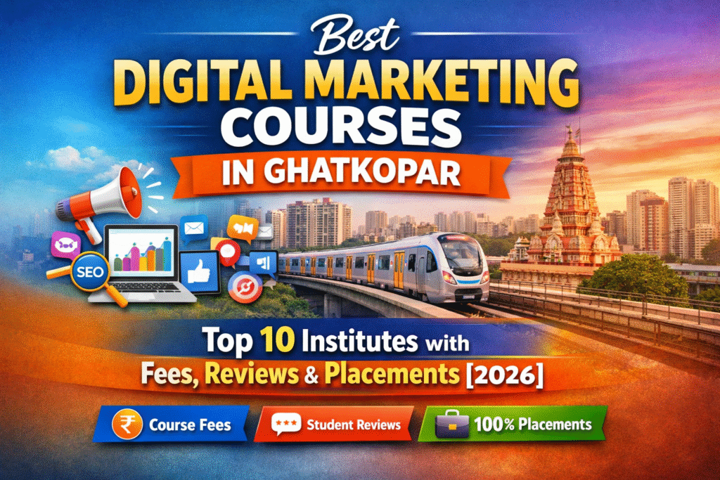 Best Digital Marketing Courses in Ghatkopar – Top 10 Institutes with Fees, Reviews & Placements [2026]